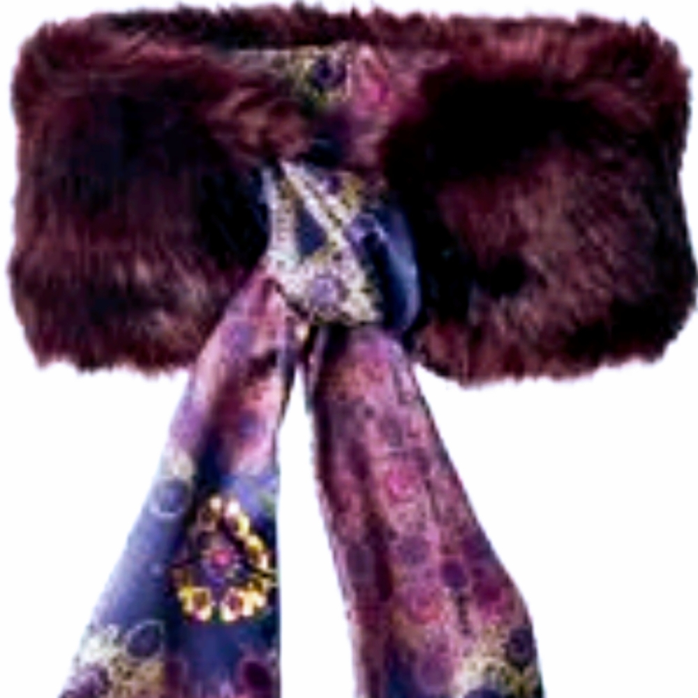 FAUX-FUR FASHION STOLE. Brand NEW!